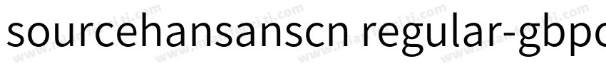 sourcehansanscn regular-gbpc-euc-h字体转换